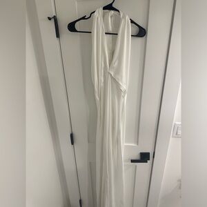 Bridal Halter Silk Dress